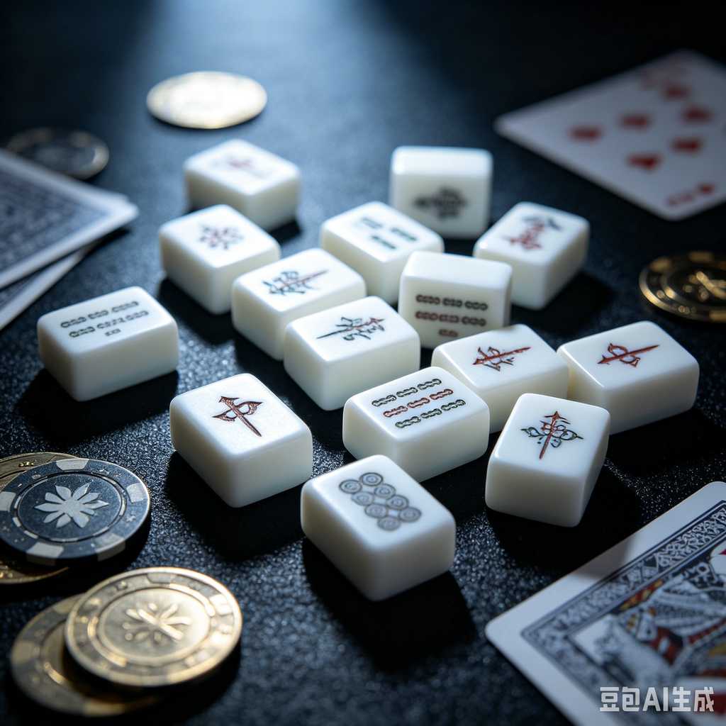 antique style mahjong set